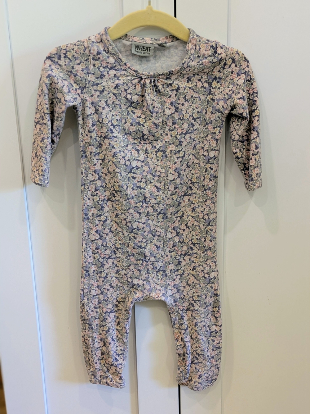 Wheat Floral Baby One-Piece
